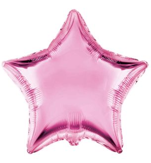 18" Flexmetal Star Light Pink Balloon