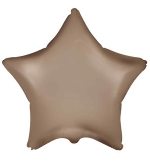 18" Flexmetal Star Matte Starlight Gold Foil Balloon