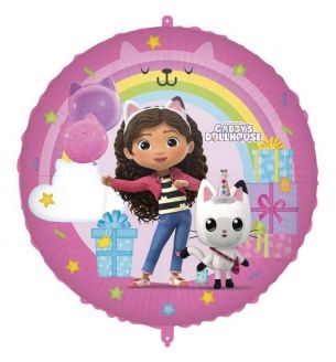 18" Gabby's Dollhouse Round DreamWorks Round Foil Balloon
