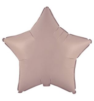 18" Star Matte Vintage Rose Flexmetal Foil Balloon