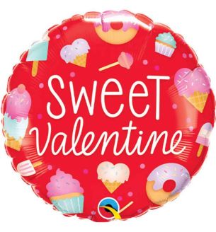 18" Sweet Valentine Confectionery Round Foil Balloon