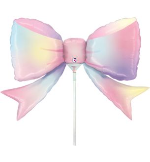 Mini Bow Multicolor Betallic Foil Balloon