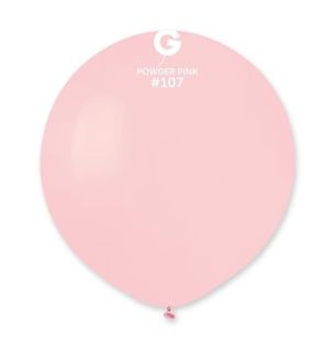 19" Gemar Powder Pink 107 Latex Balloons 25ct