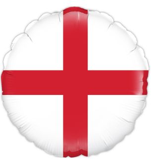 18" St George Cross Oaktree Foil Balloon