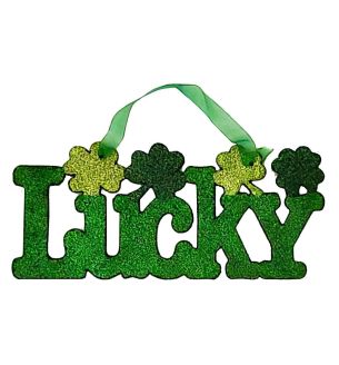22cm-lucky-green-glitter-sign