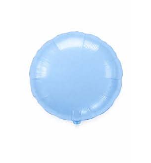  18" North Star Pastel Blue Round Foil Balloon