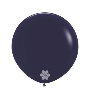 24" Sempertex Navy Blue 044 Latex Balloons 3ct