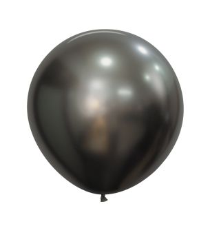 24" Sempertex Silk Midnight Grey 880 Latex Balloons 3ct
