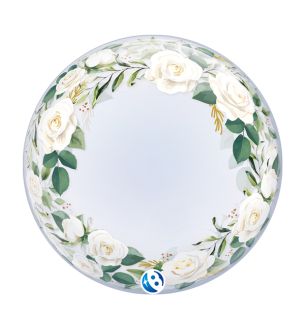 24" Wedding Floral Deco T Bubble Balloon