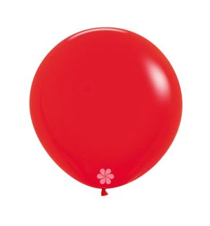 24" Sempertex Fashion Red 015 Latex Balloons 3ct