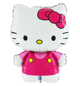 25" Hello Kitty Fuxia Supershape Foil Balloon