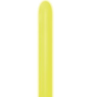 260S Sempertex Neon Yellow 220 Latex Balloon 50ct