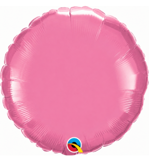 18" Qualatex Round Rose Unpackaged Foil Balloon