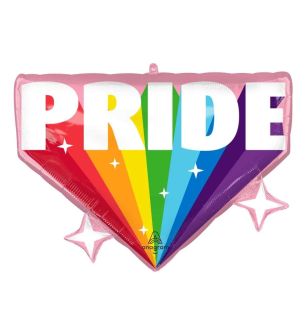 26" Burst With Pride Supershape Foil Balloon