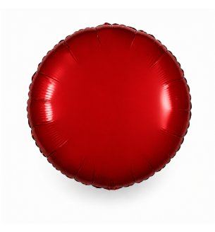18" Anagram Round Red Unpackaged Foil Balloon