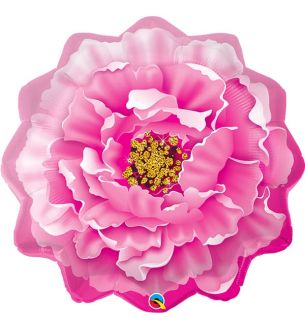 33" Peony Pink Supershape Foil Balloon