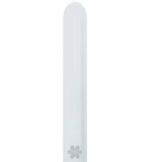 360s Sempertex White 005 Modelling Latex Balloons 50ct