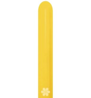 360s Sempertex Yellow 020 Modelling Latex Balloons 50ct