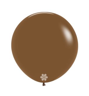 24" Sempertex Fashion Solid Mocha 070 Latex Balloons 3ct.