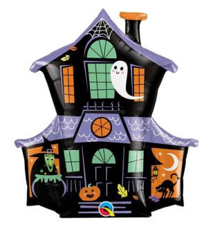 37" Halloween Haunted House Foil Balloon