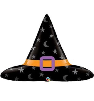 40" Halloween Witches Hat Supershape Foil Balloon