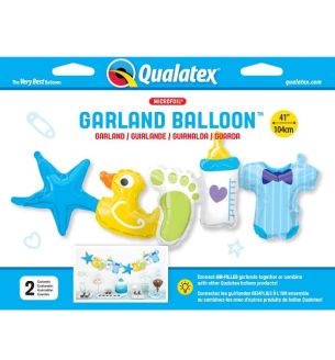 41" Baby Boy Banner Foil Balloon