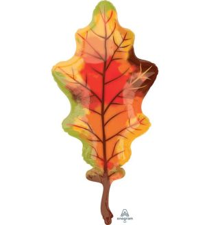 20" Autumn Leaf Orange Foil Balloon