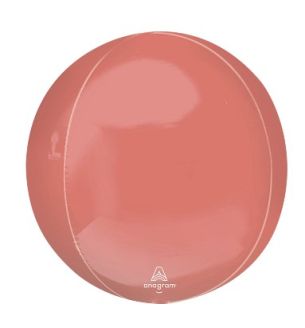 15" Anagram Coral Orb Foil Balloon