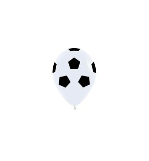 5" Sempertex Soccer Ball Print Latex Balloons 50ct