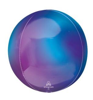 15" Anagram Orbz Purple Ombre Foil Balloon