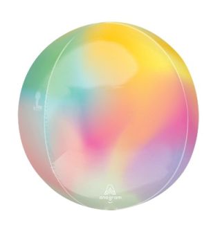 15" Anagram Orb Ombre Foil Balloon