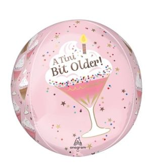 15" Anagram A Tiny Bit Older Orbz Foil Balloon