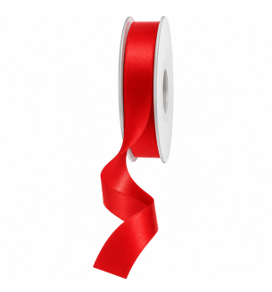 Satin Ribbon Double Faced Red APAC 15mm x 20m