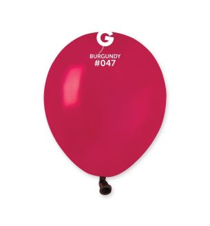 5" Gemar Burgundy 047 Latex Balloons 50ct