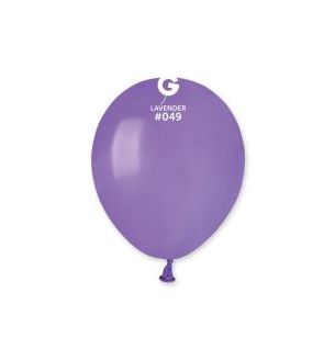 5" Gemar Lavender 049 Latex Balloons 50ct