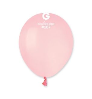 5" Gemar Powder Pink 107 Latex Balloons 50ct