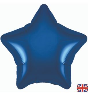 19" Navy Blue Star Oaktree Unpackaged Foil Balloon