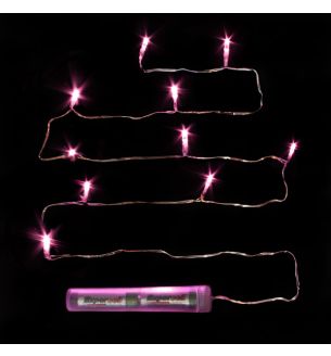 Décor Lites Submersible 10 Light Set Pink