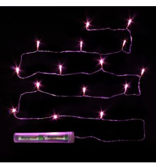 Décor Lites Submersible 15 Light Set Pink