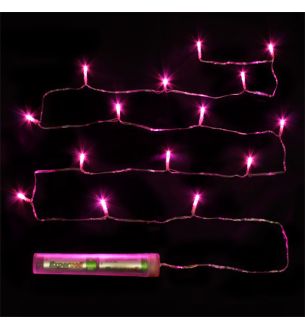 Décor Lites Submersible 15 Light Set Fuchsia