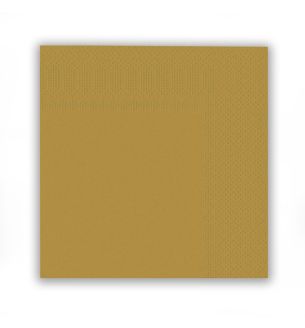 Gold Napkins 16ct 33cm
