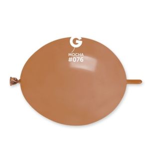 6" Gemar Mocha 076 Link Latex Balloons 100ct
