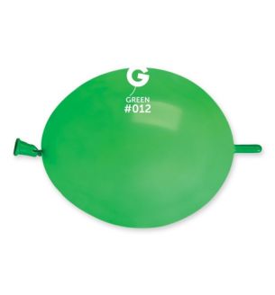 6" Gemar Green 012 Link Latex Balloons 50ct