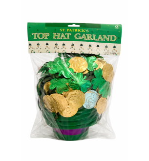 St Patricks Day Top Hat Garland 12ft