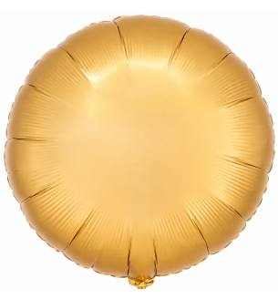 17" Anagram White Gold Round Foil Balloon Unpackaged