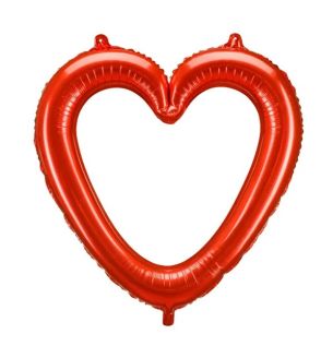 86x83.5 cm Heart-shaped Red Foil Balloon