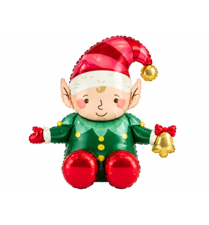 Elf Sitting Party Deco Foil Balloon 89x92cm