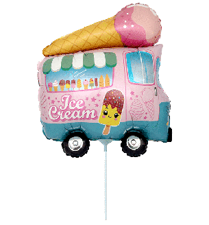Mini Flexmetal Ice Cream Van Foil Balloon