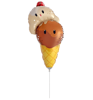 Mini Flexmetal Gelatto Ice Cream Foil Balloon