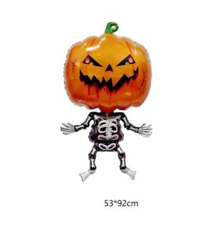 92cm--bamboo-party-pumpkin-head-skeleton--bod--foil-balloon